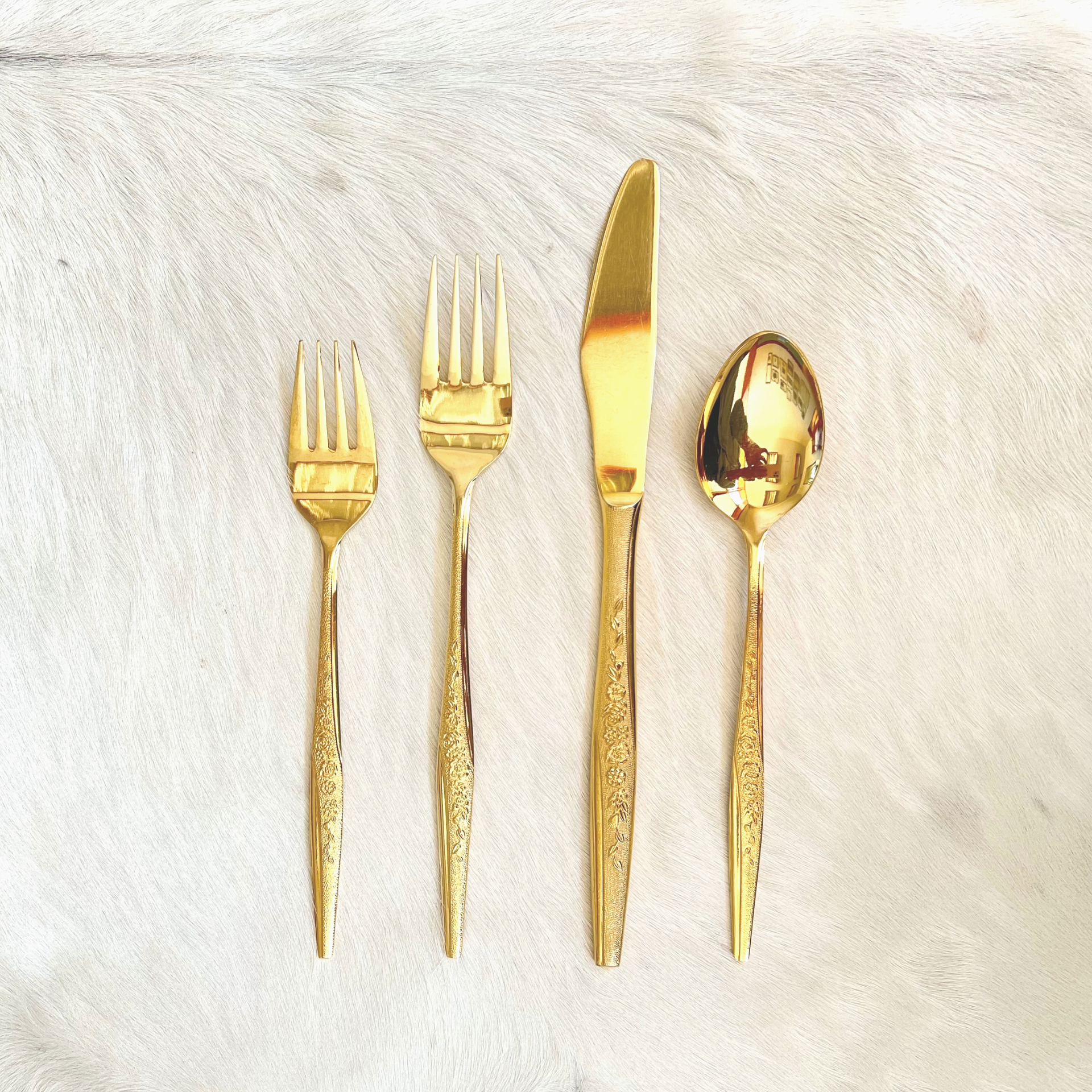 Vintage Gold Bouquet Flatware  | Vintage Gold Bouquet Flatware