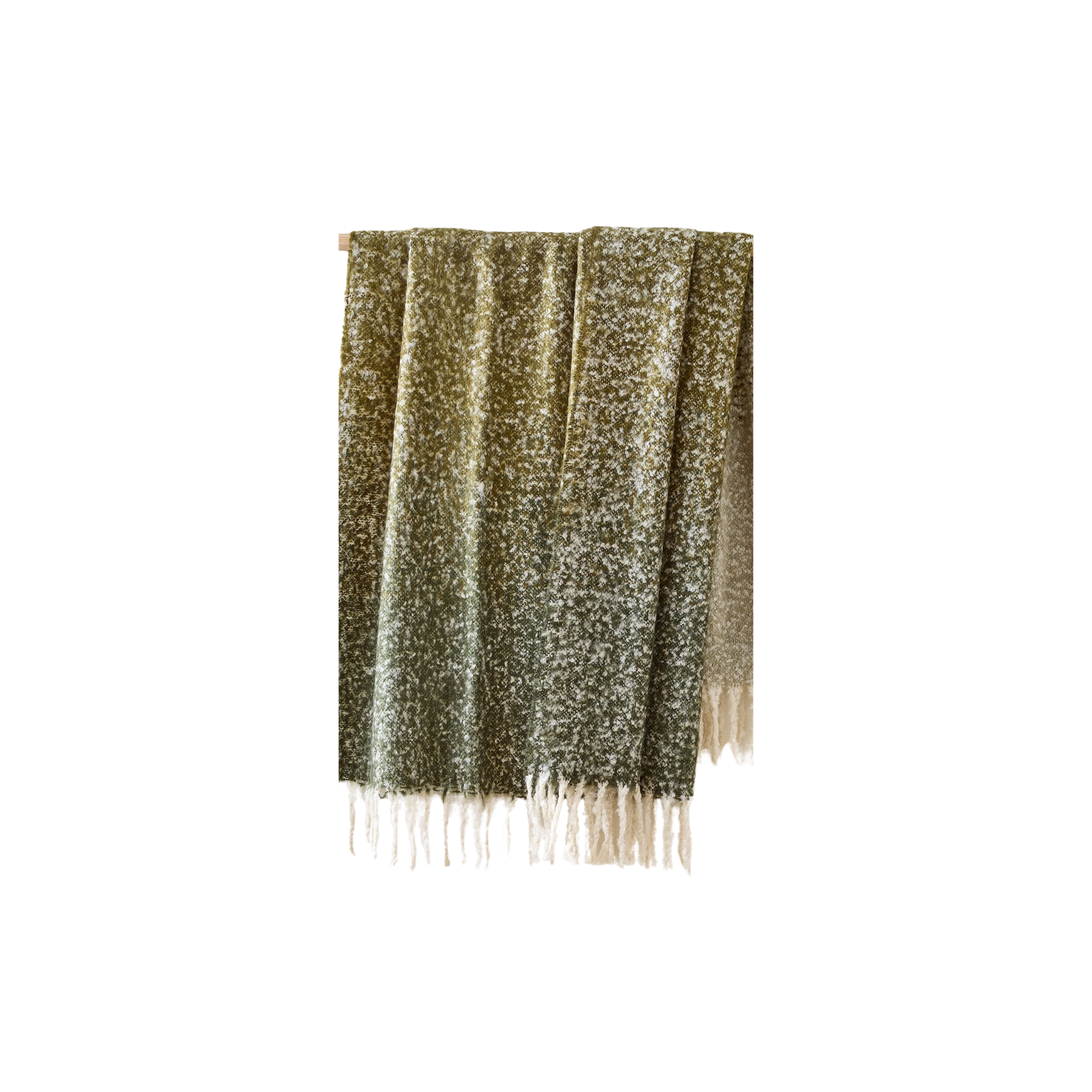 Ombre Throw: Evergreen