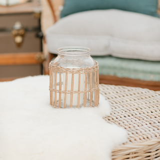 Wicker Wrapped Bottle