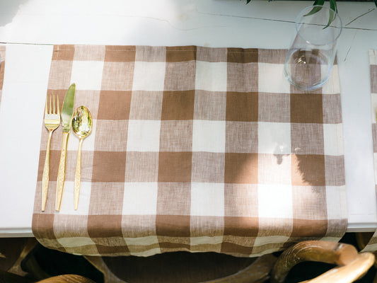 Gingham Linen Napkin