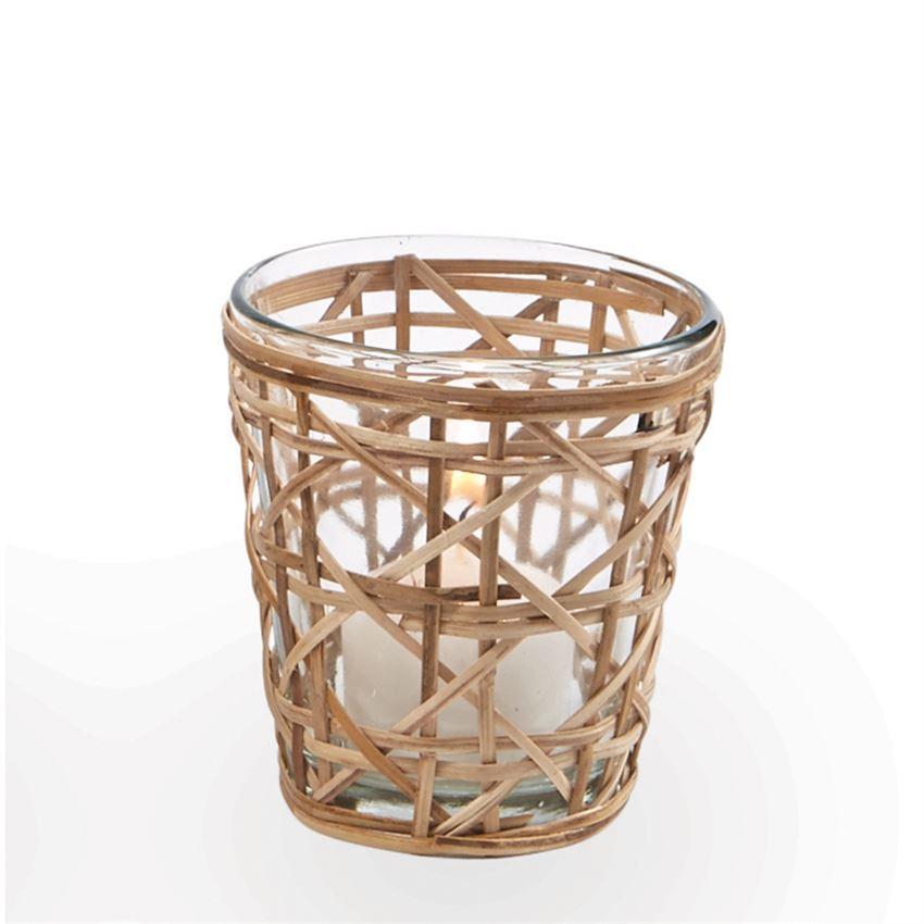 Cane Wrapped Votive