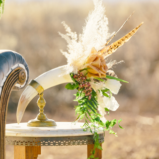 Vintage Marble Top Side Table