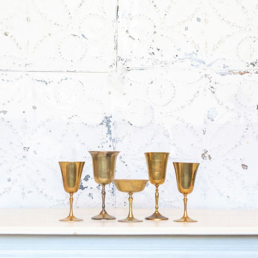 Vintage Brass Cup Collection