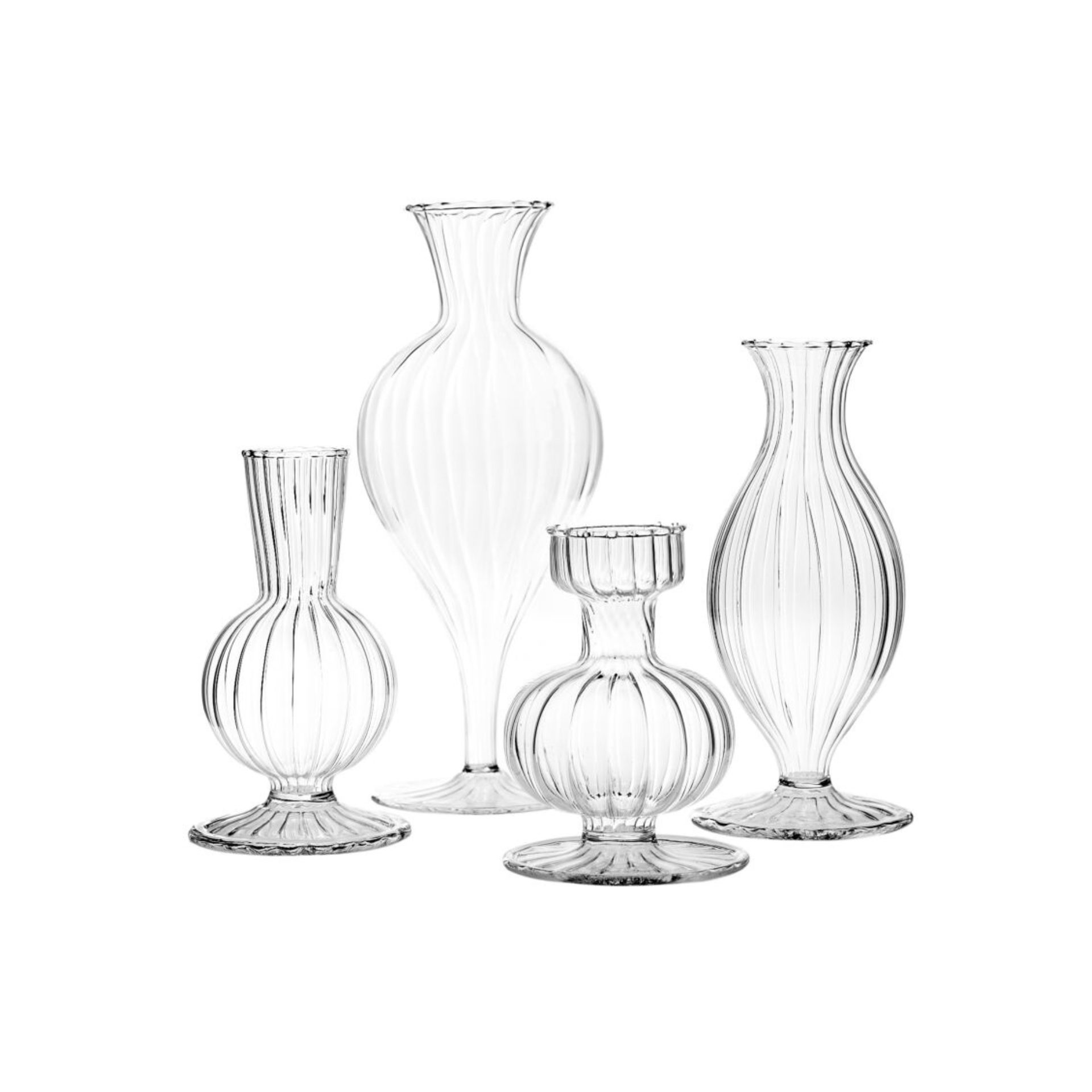 Optical Glass Bud Vase