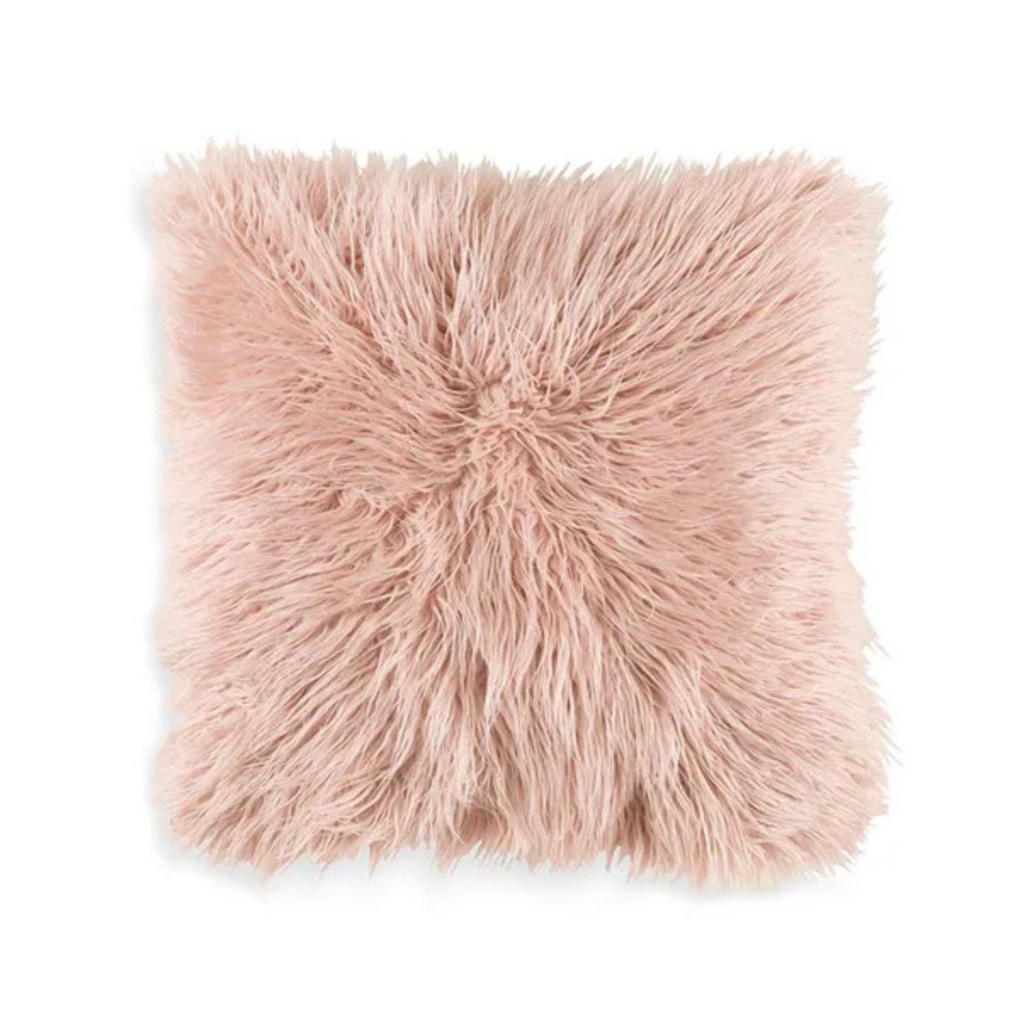 Mauve Angora Accent Pillow