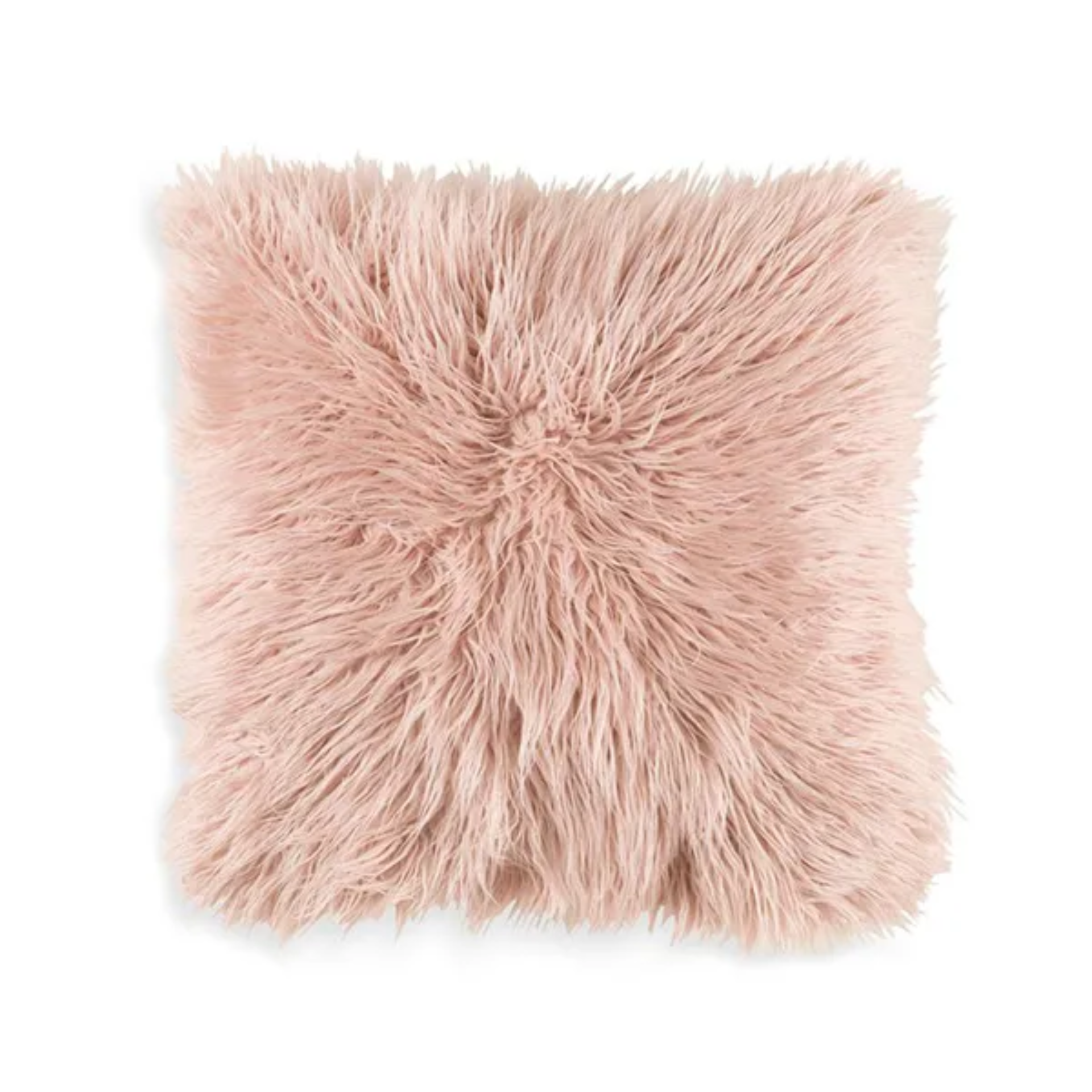 Mauve Angora Accent Pillow