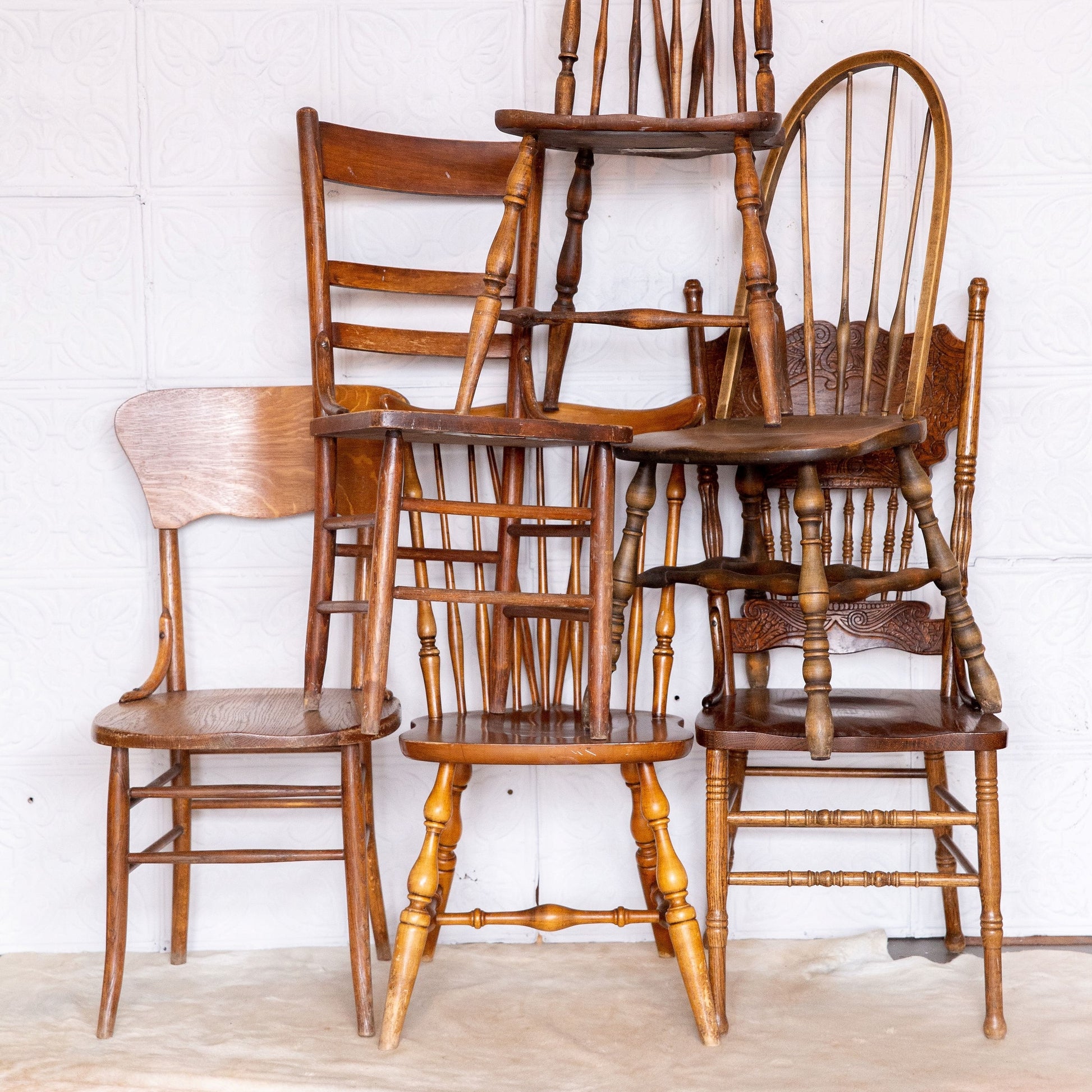Vintage Chairs: Wood Finish