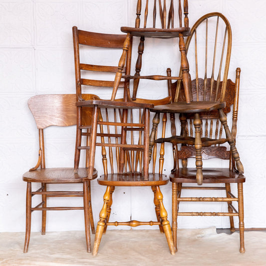 Vintage Chairs: Wood Finish