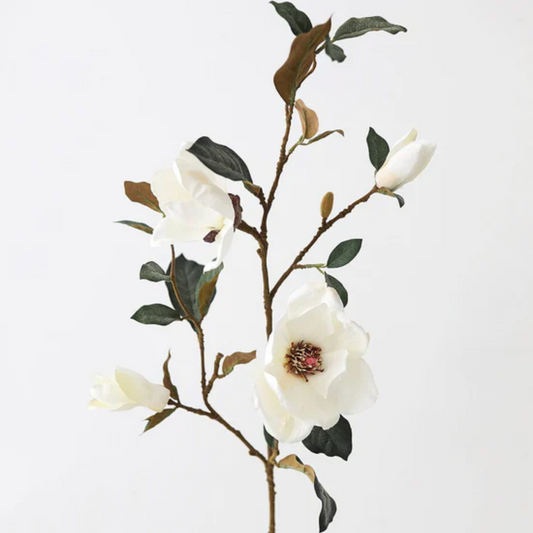 Faux Magnolia Branch: Large