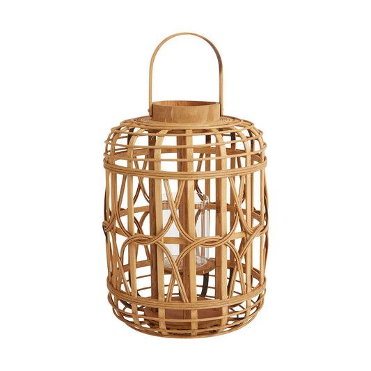 Rattan Boho Lantern: Medium