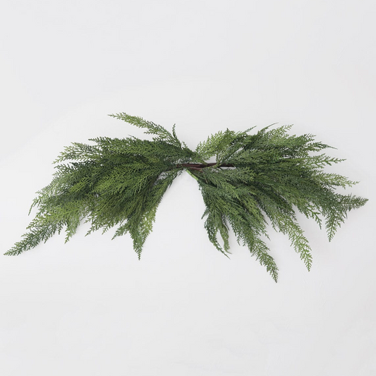 Faux Cedar Mantle Swag