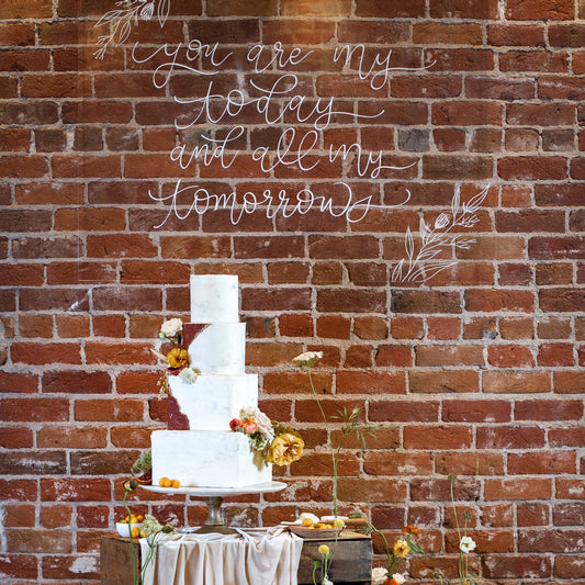 All of my Tomorrow's Acrylic Sign