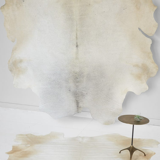 Gustavo: White Brazilian Cowhide XXL