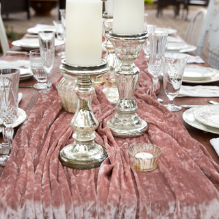 Mercury Glass Candlestick Collection