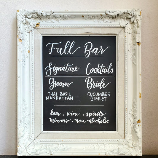 White Ornate Frame
