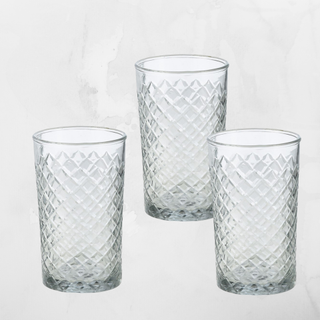 Etched Glass Votive - Tall