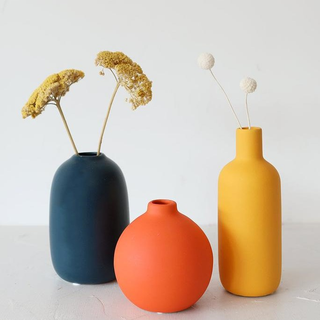 Bright Ceramic Bud Vases