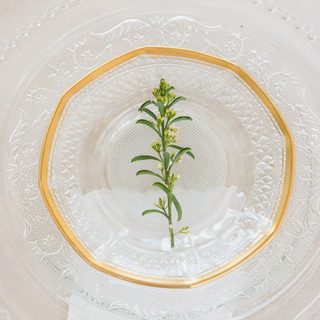 Glass Hobnail Charger