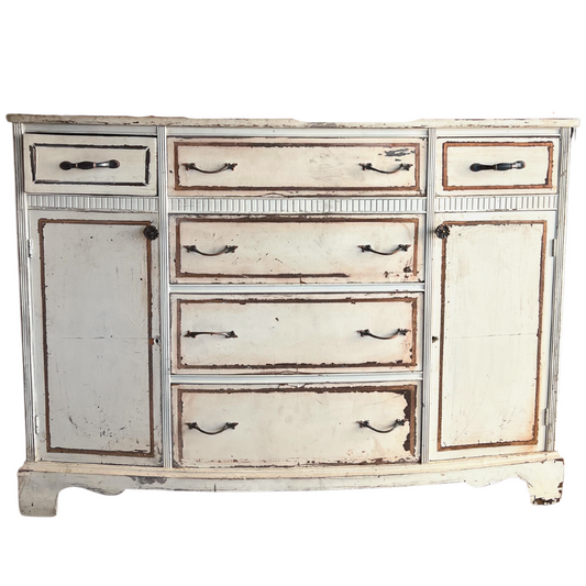 Vintage Ivory Side Board