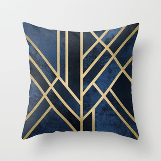 Cobalt Geo Pillow