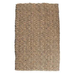 Black Diamond Jute Rug
