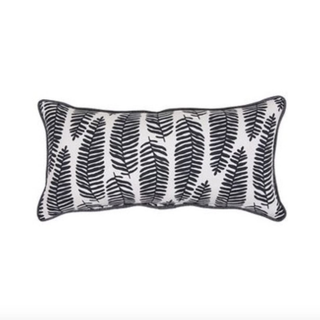 Black Fern Outdoor Pillow