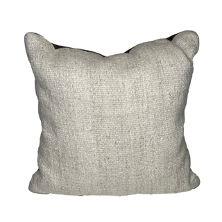 Ivory Woven Textured Pillow