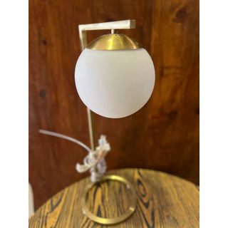 Gold Table Lamp with Globe