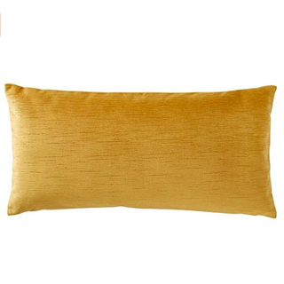 Mustard Velvet Lumbar Pillow