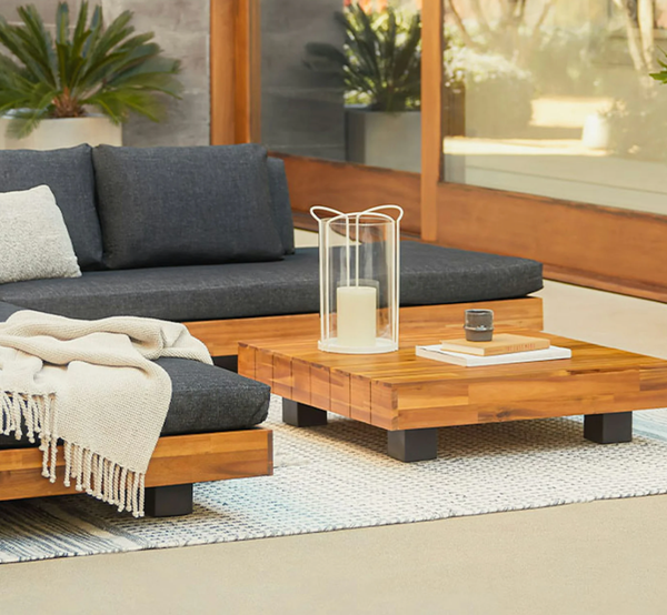 Wood Outdoor Ottoman or Table