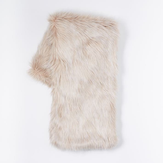 Rose Fur Throw