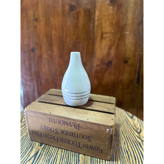 Keith Kreeger White & Black Ceramic Vase