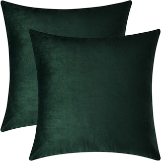 Dark Green Velvet Pillow