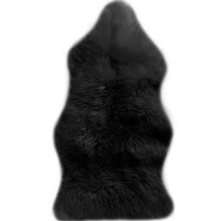 Black Sheepskin Throw