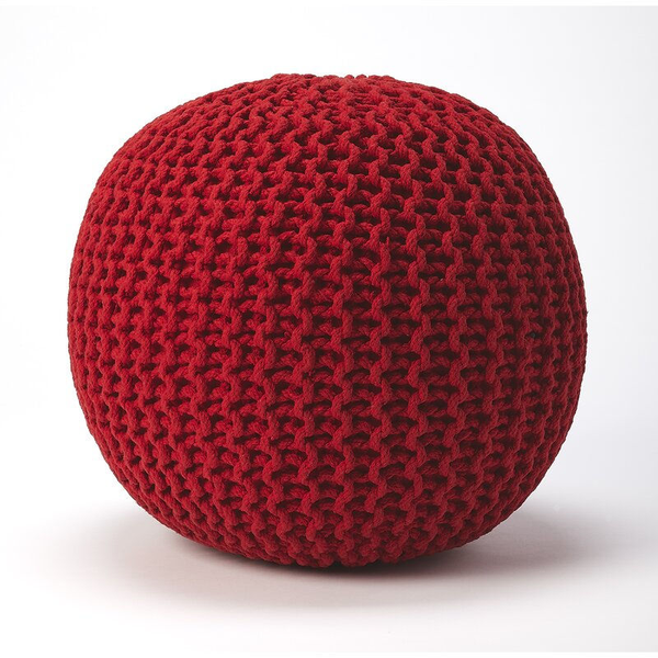 Red Marrakesh Pouf