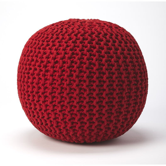 Red Marrakesh Pouf