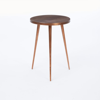 Copper Tripod Side Table