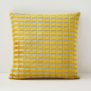 Yellow Velvet Archway Pillow