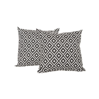 Black & White Diamond Pillow