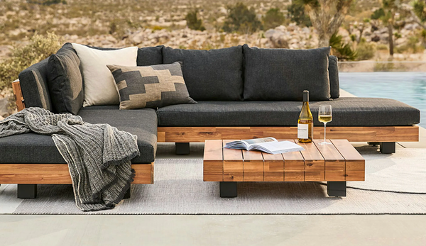 Wood Outdoor Ottoman or Table