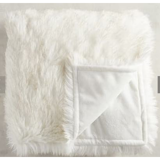 White Fur Throw