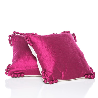 Fuchsia Silk Pillow