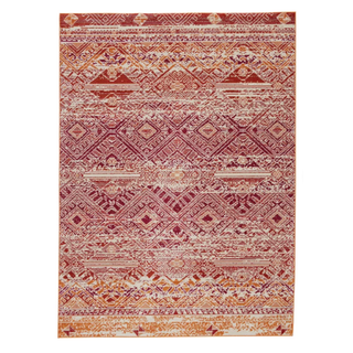 Red/Orange Aztec Outdoor Rug