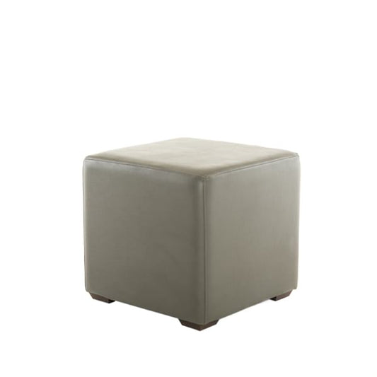 Grey Leather Cube