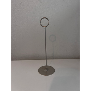 8" Silver Table Number Stand
