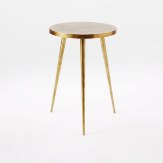 Brass Tripod Side Table