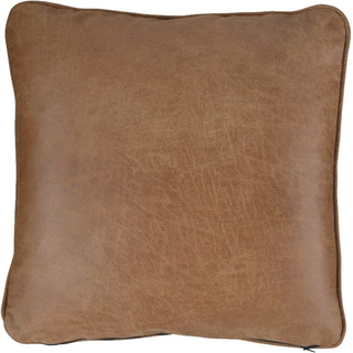 Caramel Leather Pillow