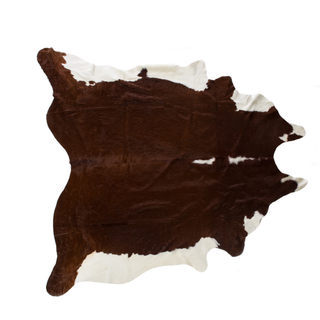 Brown and White Cowhide