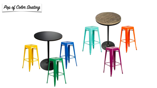 Pop of Color Seating