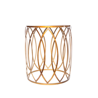 Copper Eyelet Side Table